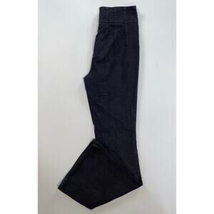 We The Free People OB1692200 Jayde Cord Flare Pants in Black. Women's 28, GUC!